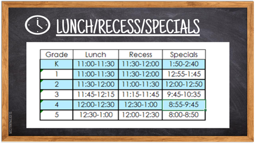 Schedule